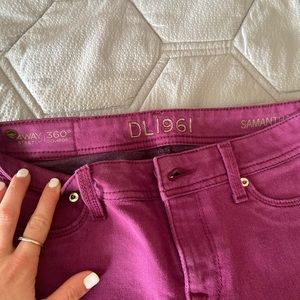DL1961 Fuschia Jeans Samantha Slim Straight